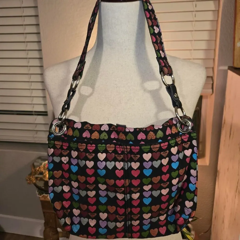 Y2k roxy heart shoulder bag